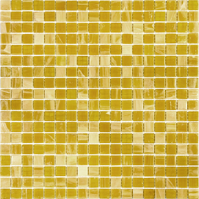 Butter Beige Glass Mosaic Wall and Floor Tile