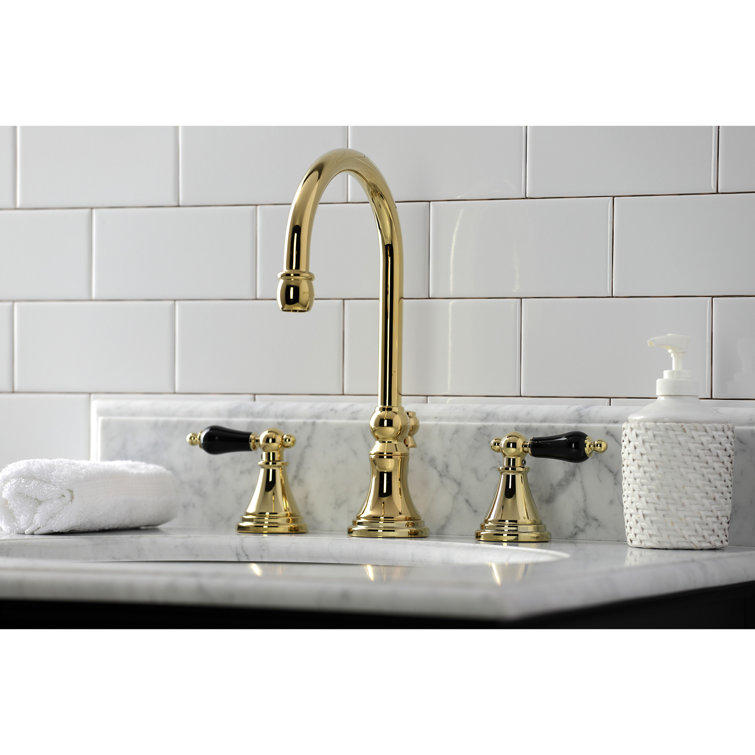 Duchess Polished Brass Widespread Bathroom Faucet with Pop-Up Drain