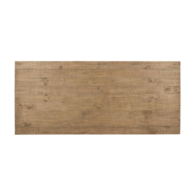 Crest 78" Natural Reclaimed Pine Wood Dining Table