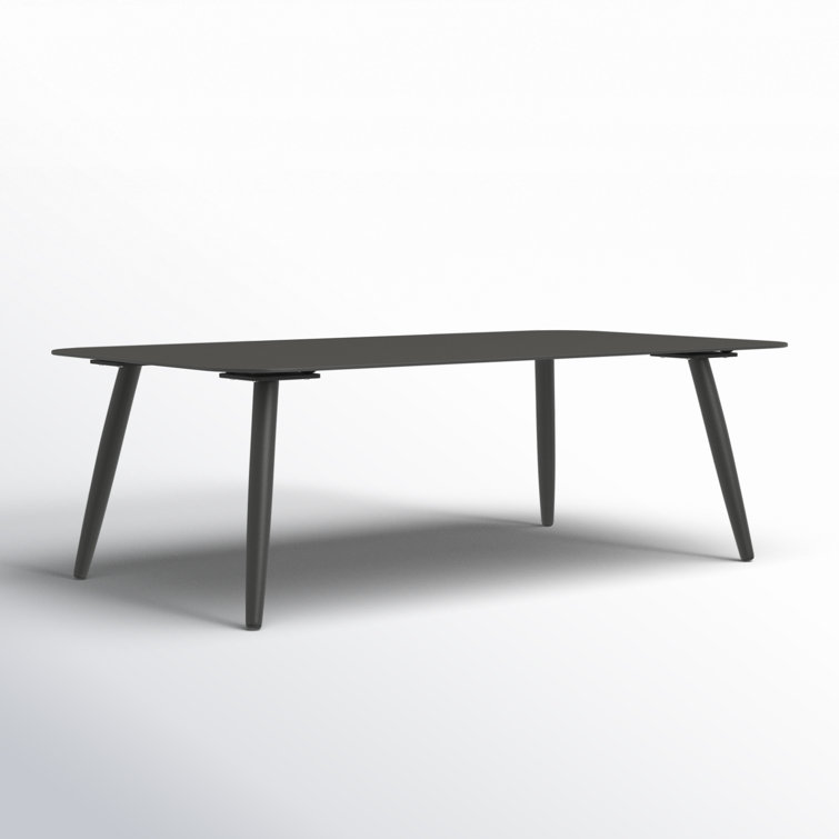 Delaine Slate 46.5'' Rectangular Metal Outdoor Coffee Table