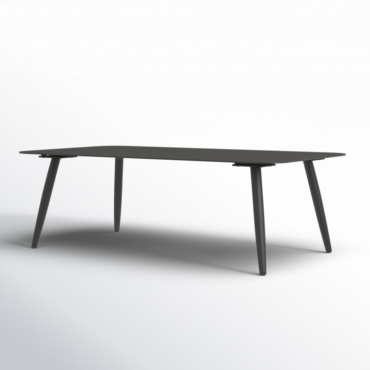 Delaine Slate 46.5'' Rectangular Metal Outdoor Coffee Table