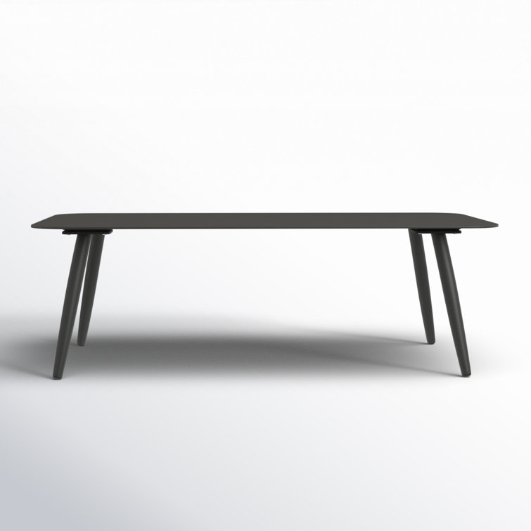 Delaine Slate 46.5'' Rectangular Metal Outdoor Coffee Table
