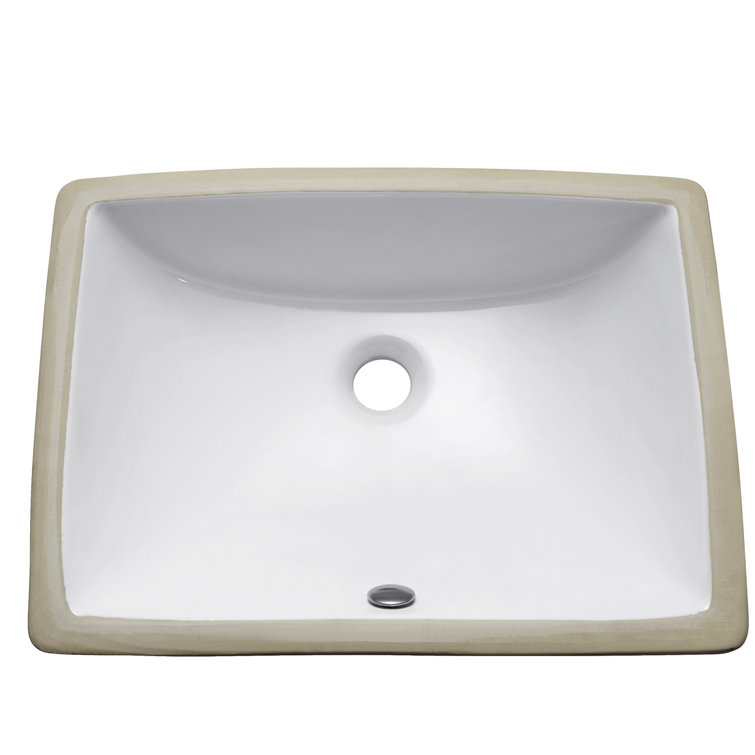 Avanity 20'' White Vitreous China Rectangular Undermount Sink