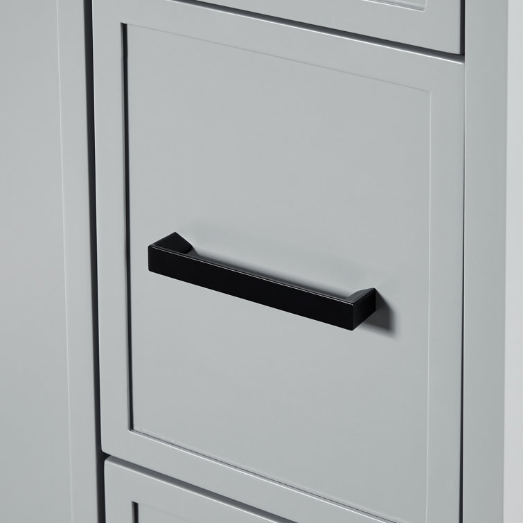 Kelly 42" Gray Wood Single Sink Vanity with Carrara Quartz Top