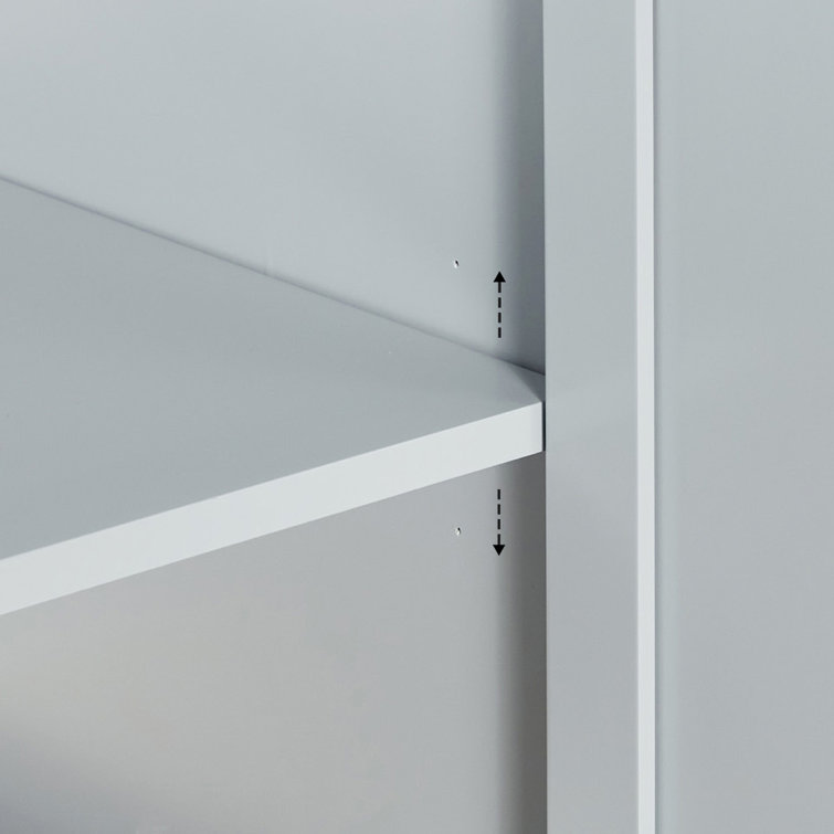 Kelly 60-inch Light Gray Wood Double Freestanding Vanity Cabinet