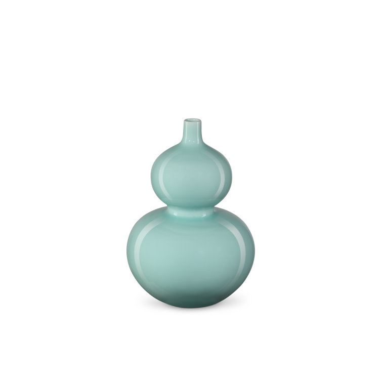 Celadon Green Double Gourd Porcelain Table Vase