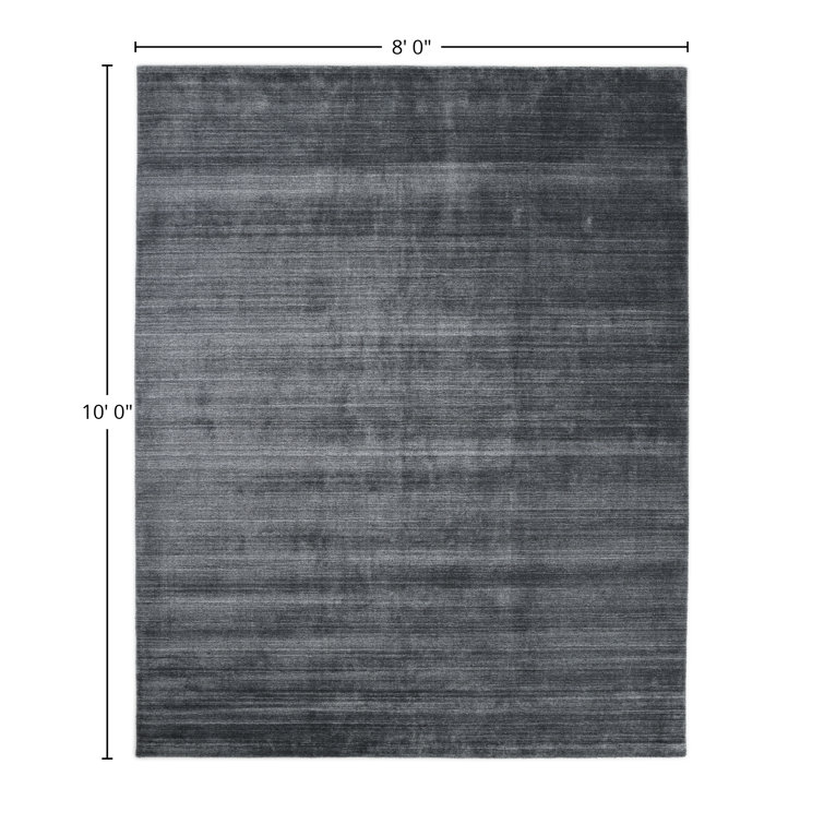 Marengo Stripe Hand-Knotted Wool Blend 8' x 10' Area Rug