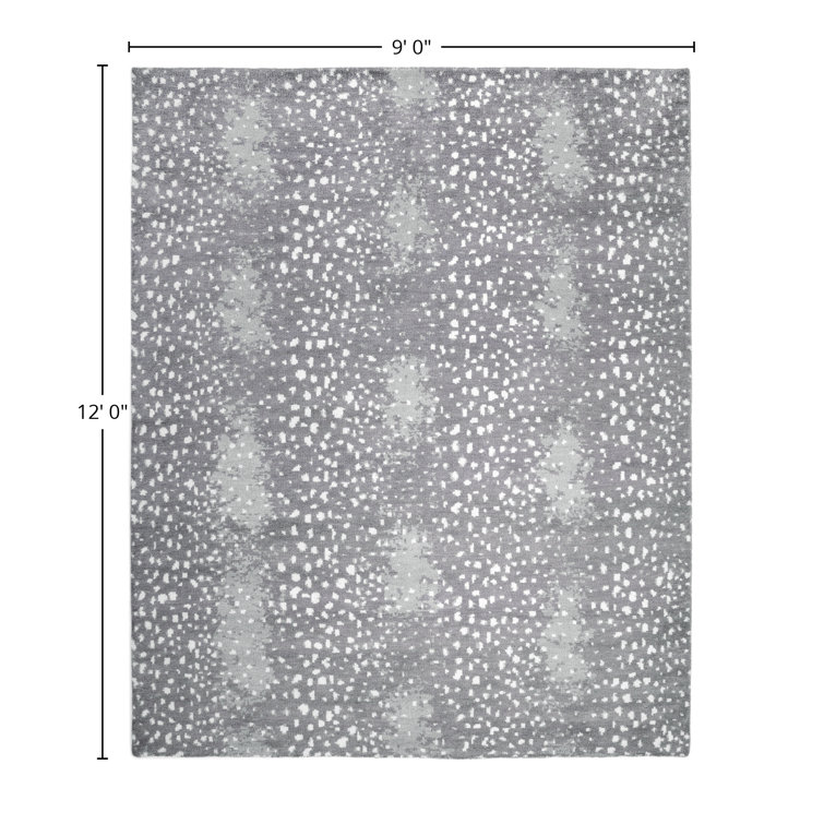 Louis Gray Hand-Knotted Wool 9' x 12' Area Rug