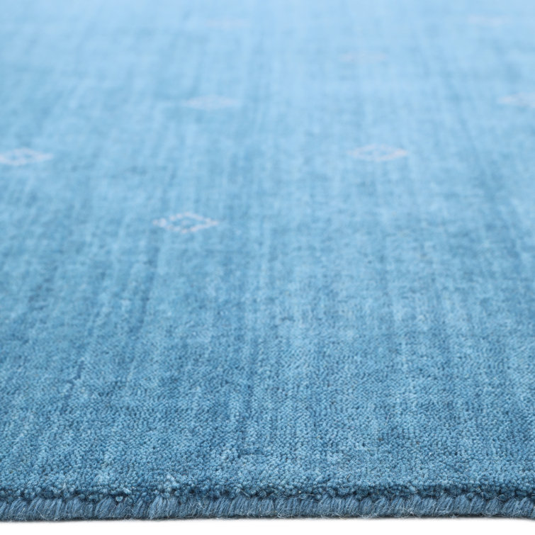 Sapphire Geometric Hand-Loomed Wool Area Rug 8' x 10'