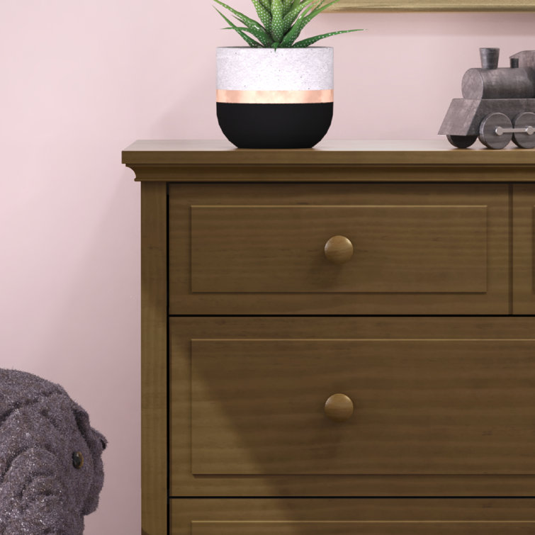 Cocoa Bean Pine Wood 3-Drawer Nursery Dresser