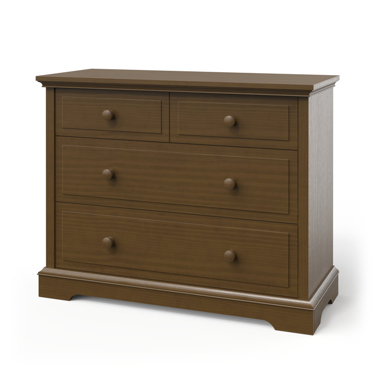 Cocoa Bean Pine Wood 3-Drawer Nursery Dresser