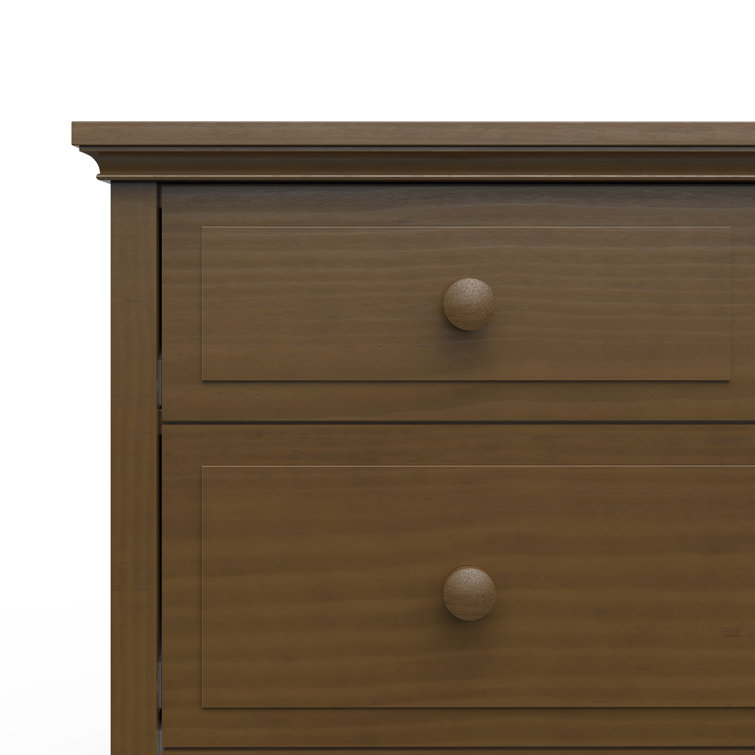 Cocoa Bean Pine Wood 3-Drawer Nursery Dresser