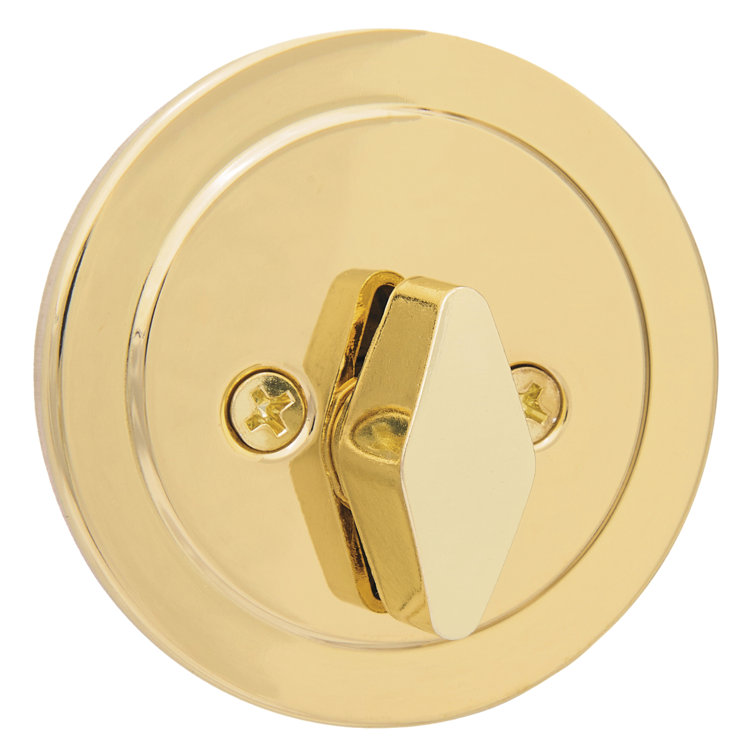 Polished Brass Single Cylinder Deadbolt Door Lock