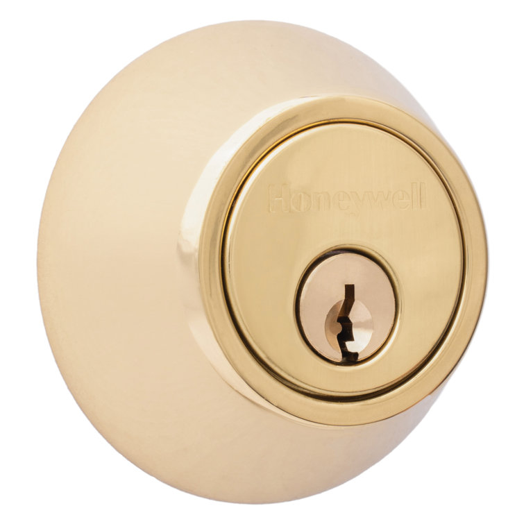 Polished Brass Single Cylinder Deadbolt Door Lock