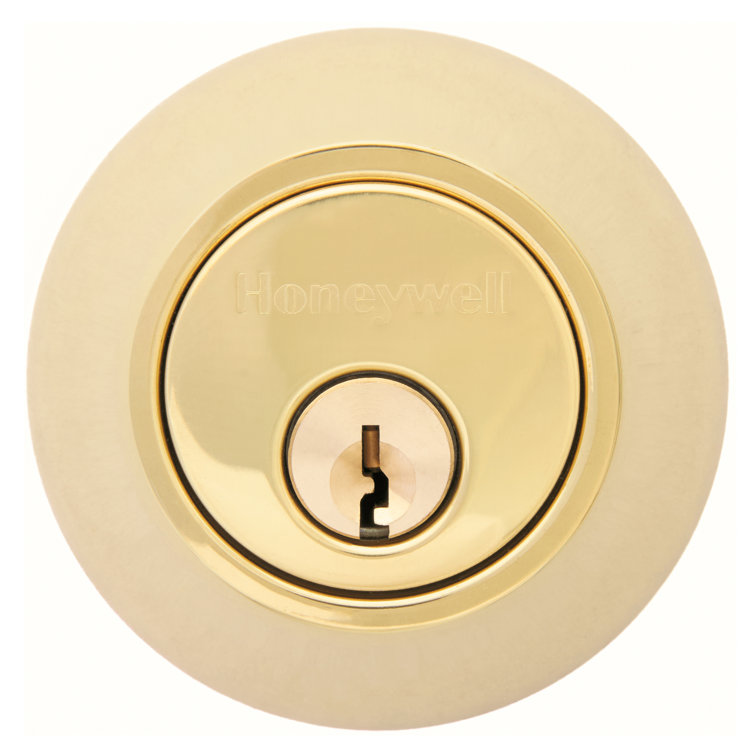 Polished Brass Single Cylinder Deadbolt Door Lock