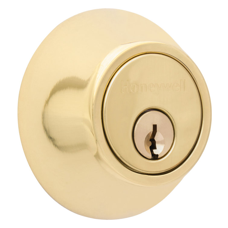 Polished Brass Single Cylinder Deadbolt Door Lock