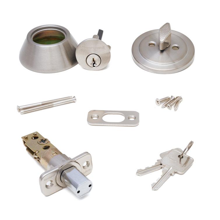 Satin Nickel Single Cylinder Deadbolt Door Lock