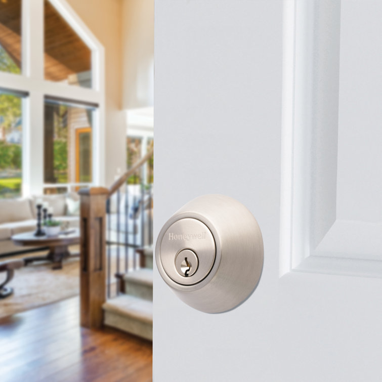 Satin Nickel Single Cylinder Deadbolt Door Lock
