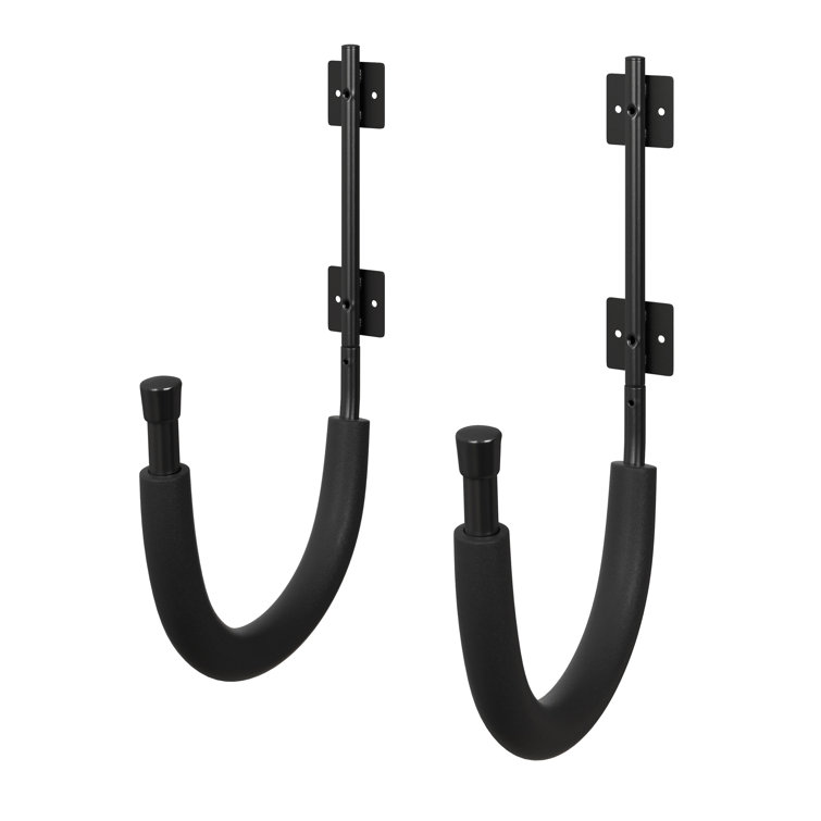 Black Powder-Coated Steel Heavy Duty Kayak Storage Hooks