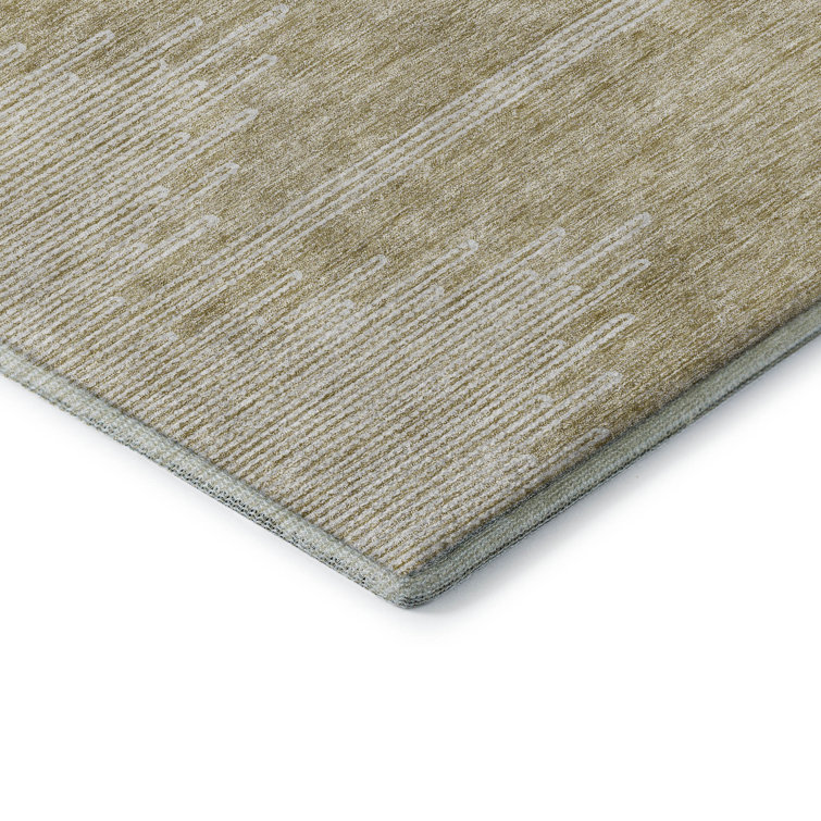 Red Rectangular Washable Synthetic 10' x 14' Rug