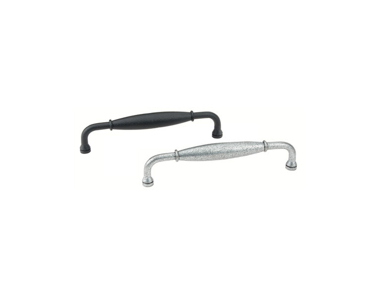 Flat Black Bronze 4" Wrought Steel Cabinet Pull Bar