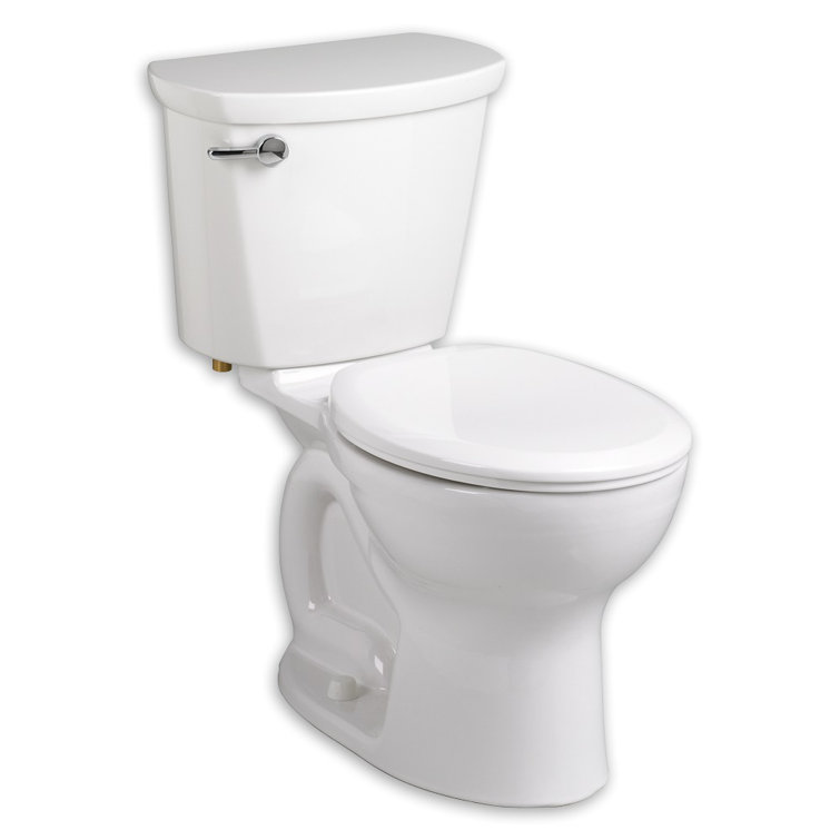 White Round Front Two-Piece High Efficiency Toilet