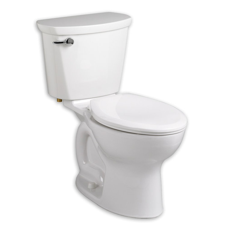 White Round Two-Piece High Efficiency Toilet