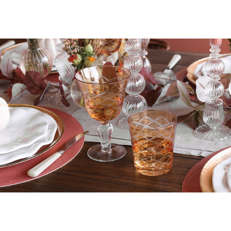 Colorful Handcrafted Glass Drinking Set of 6