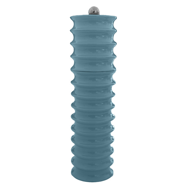Chambray Blue High Gloss Wood Salt and Pepper Grinder