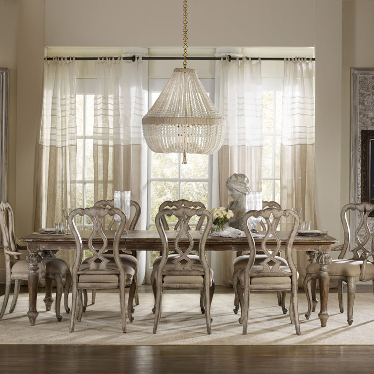 Farmhouse Extendable Rectangular Wood Dining Table