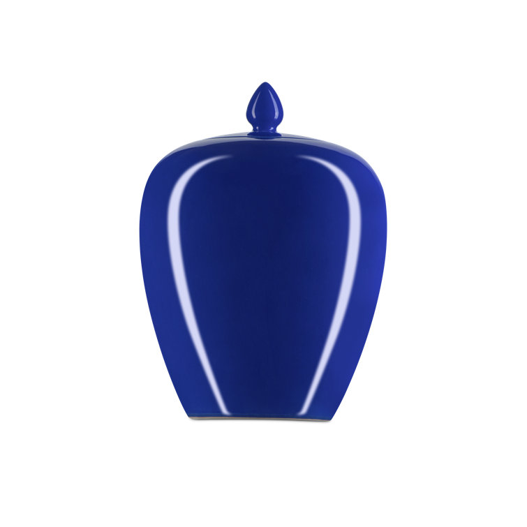 Ocean Blue Handmade Porcelain Ginger Jar
