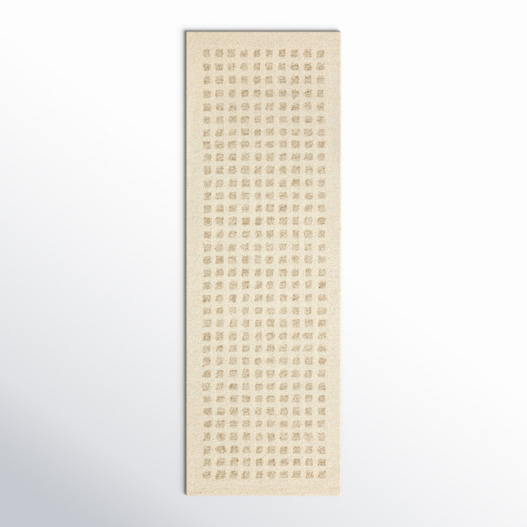 Ivory Elegance Hand-Tufted Wool Runner Rug 2'6" x 7'6"