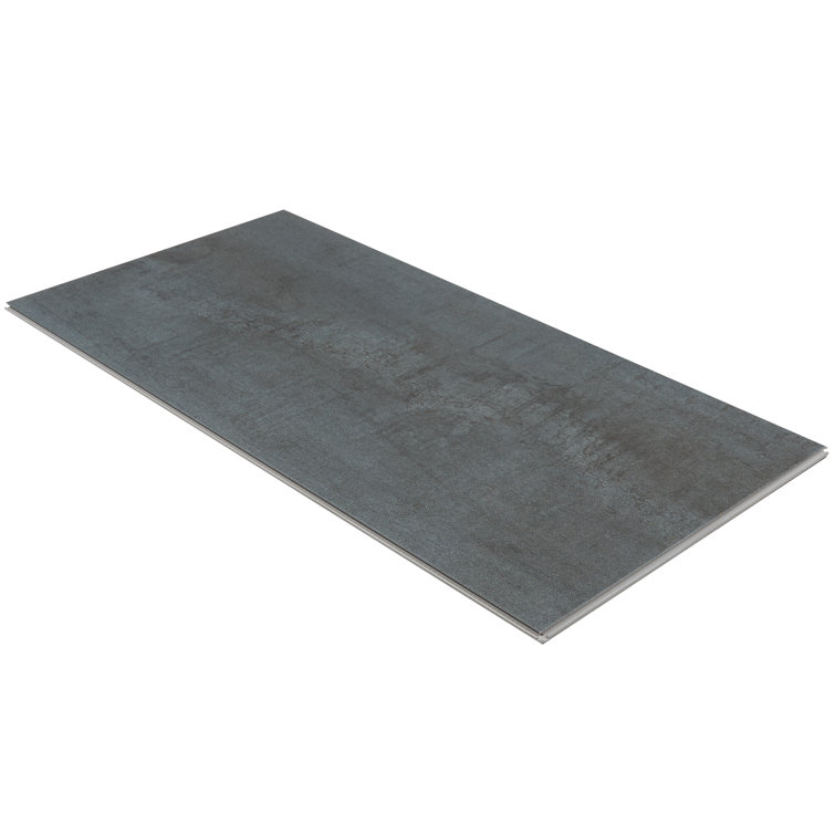 Angela Harris Chrome Matte Concrete-Look Luxury Vinyl Floor Tile