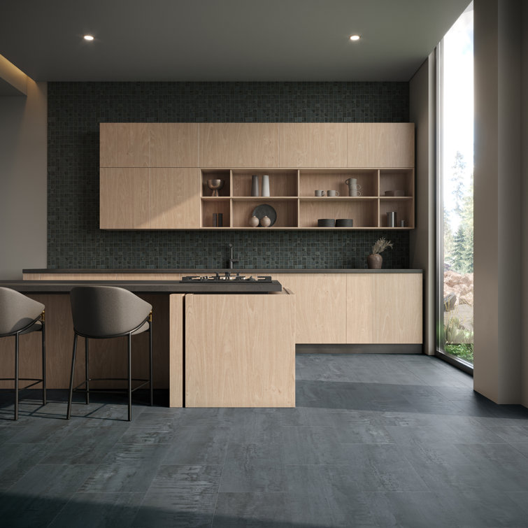 Angela Harris Chrome Matte Concrete-Look Luxury Vinyl Floor Tile