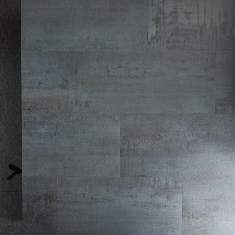 Angela Harris Chrome Matte Concrete-Look Luxury Vinyl Floor Tile