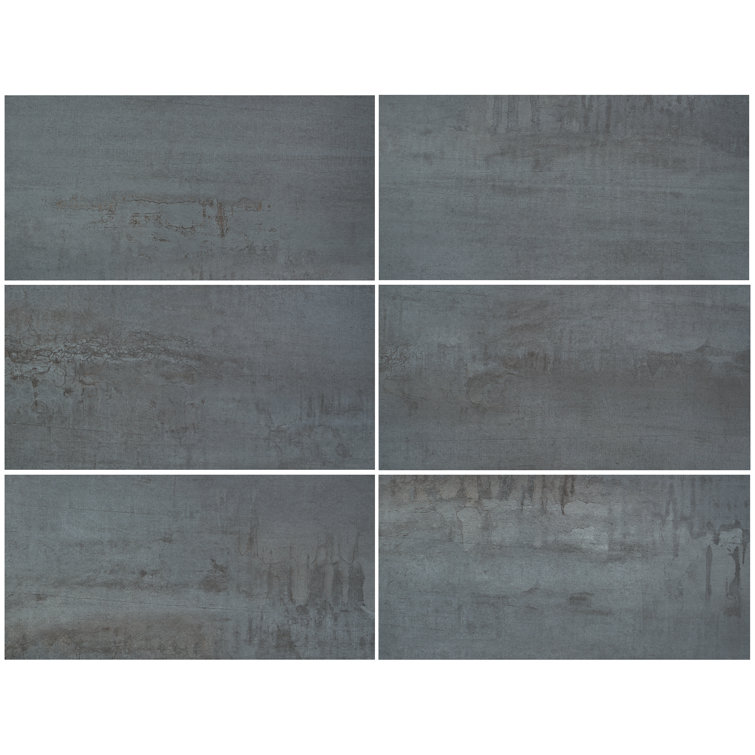 Angela Harris Chrome Matte Concrete-Look Luxury Vinyl Floor Tile