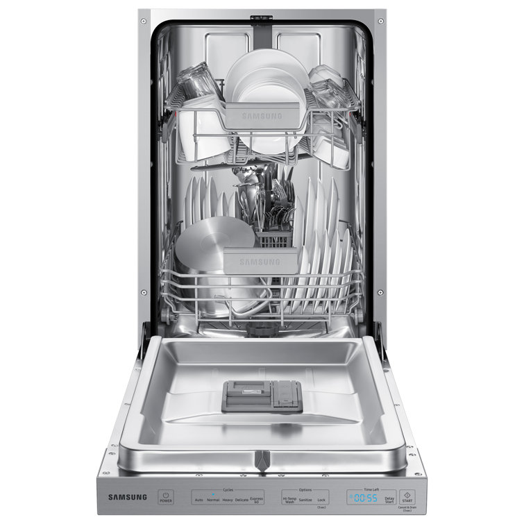 18-inch Stainless Steel Top Control Built-in Dishwasher