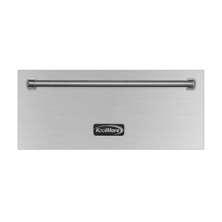 30-Inch Stainless Steel Built-In Warming Drawer with Three Compartments