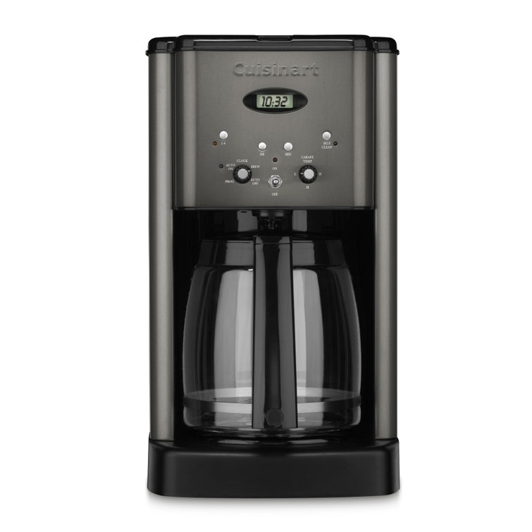 Cuisinart 12-Cup Programmable Coffee Maker in Black Stainless Steel