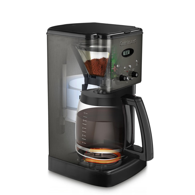 Cuisinart 12-Cup Programmable Coffee Maker in Black Stainless Steel