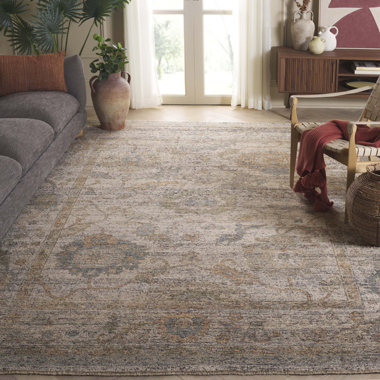Ivory Elegance 8' x 10' Hand-Knotted Wool Area Rug