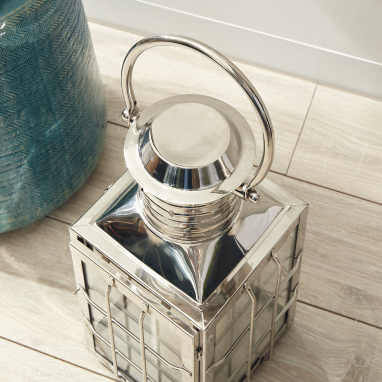 Nantucket Maritime 17.5" Silver Tabletop & Hanging Lantern