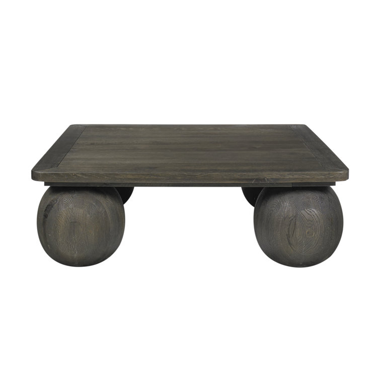 Redondo Dark Brown Solid Wood Square Coffee Table