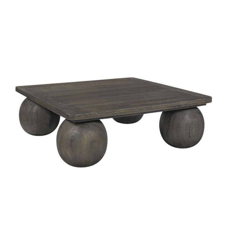 Redondo Dark Brown Solid Wood Square Coffee Table