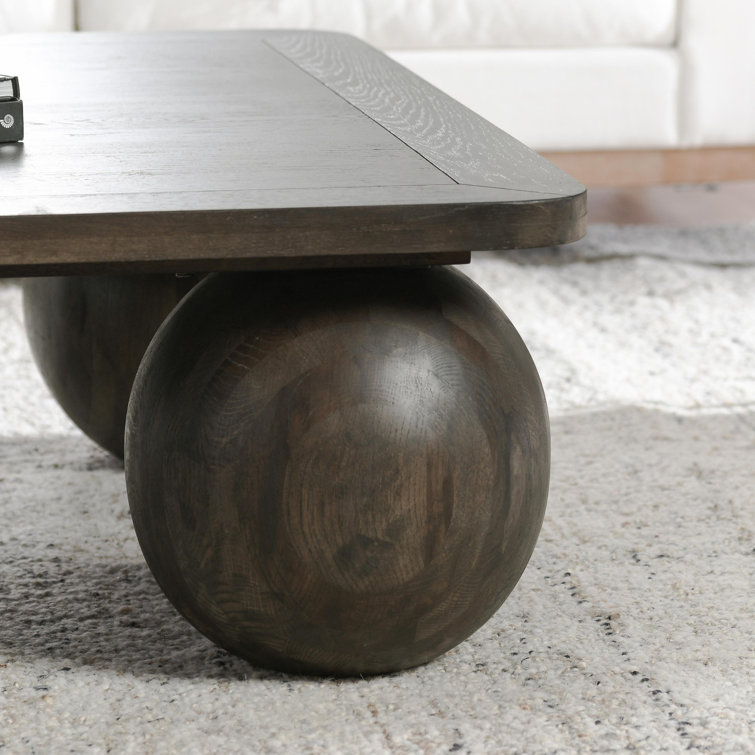 Redondo Dark Brown Solid Wood Square Coffee Table