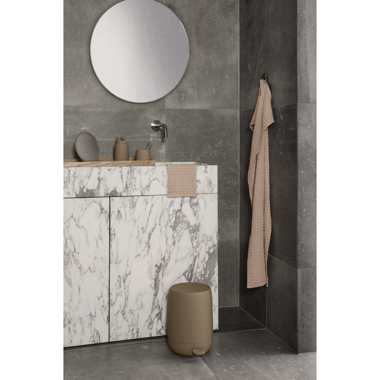 Tan Ceramic Matte 3-Piece Bathroom Accessory Set