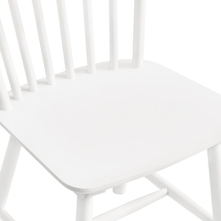 Gracie Oaks Windsor 15.7" Wide Solid Wood Slat Back Dining Chair (Set of 4)