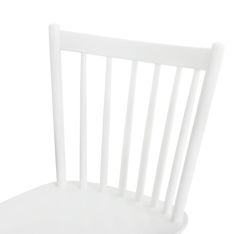 Gracie Oaks Windsor 15.7" Wide Solid Wood Slat Back Dining Chair (Set of 4)