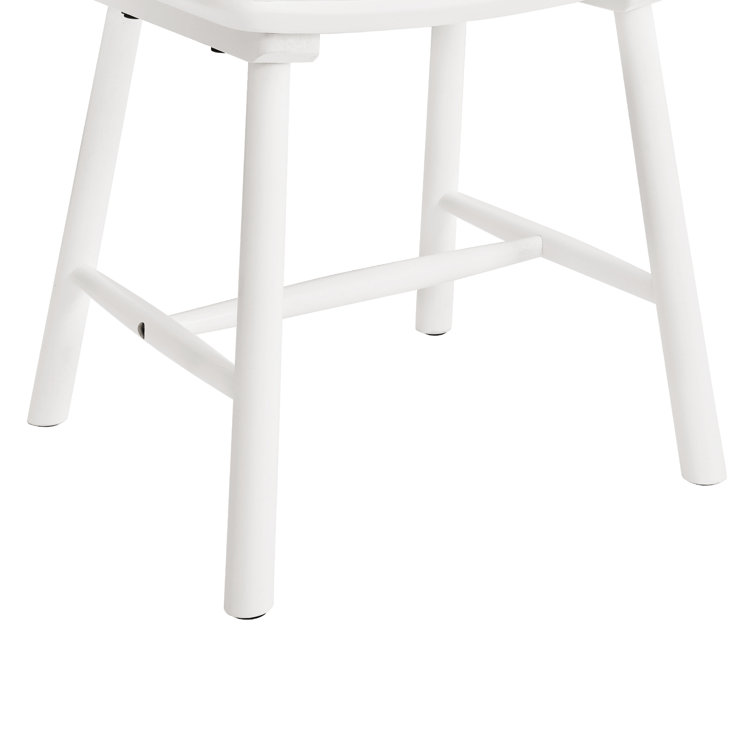 Gracie Oaks Windsor 15.7" Wide Solid Wood Slat Back Dining Chair (Set of 4)