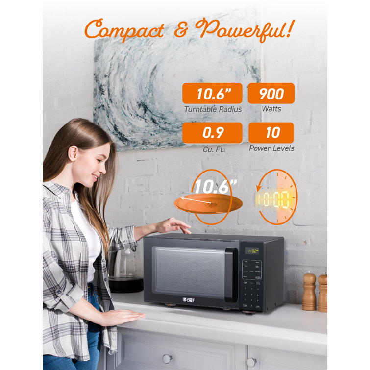 Black 0.9 Cu. Ft. Convection Microwave Air Fryer Combo